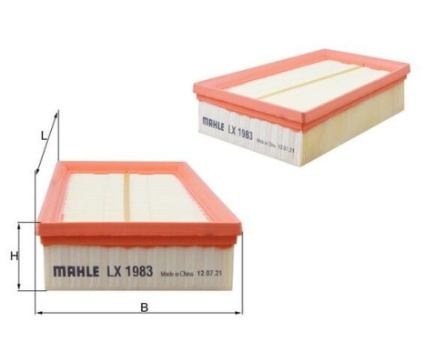 Luftfilter LX 1983 Mahle, bild 2