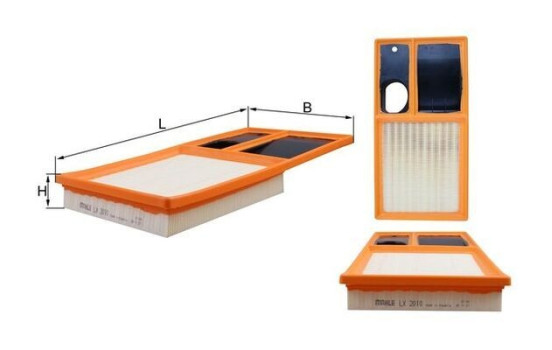 Luftfilter LX 2010 Mahle, bild 2