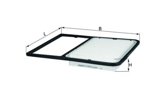 Luftfilter LX 2029 Mahle, bild 2