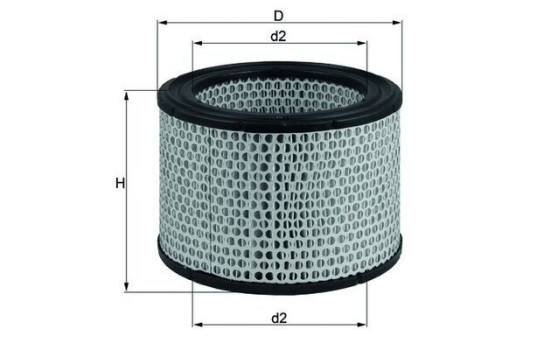 Luftfilter LX 248 Mahle, bild 2