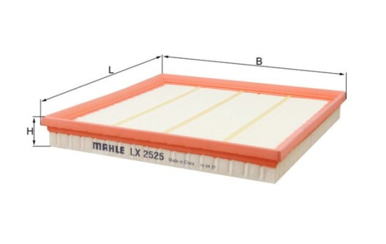 Luftfilter LX 2525 Mahle, bild 3