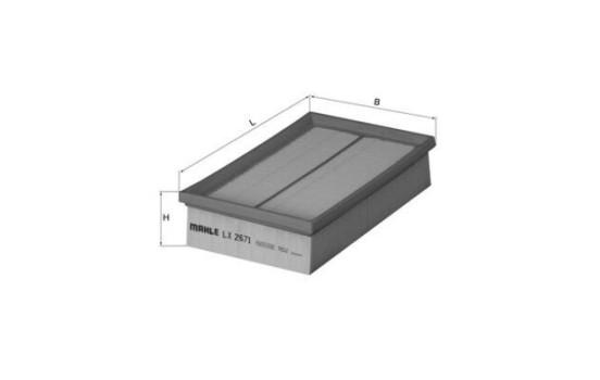 Luftfilter LX 2671 Mahle, bild 4