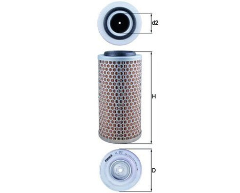 Luftfilter LX 272 Mahle, bild 2
