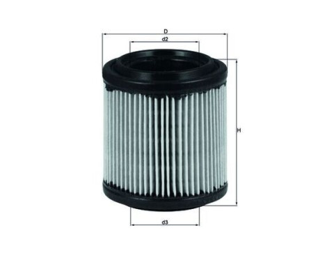 Luftfilter LX 279 Mahle, bild 3