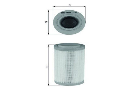Luftfilter LX 2790 Mahle, bild 2