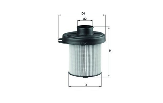 Luftfilter LX 291 Mahle, bild 3