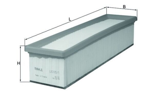 Luftfilter LX 3105/1 Mahle, bild 2