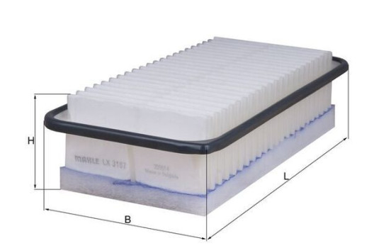 Luftfilter LX 3187 Mahle, bild 2