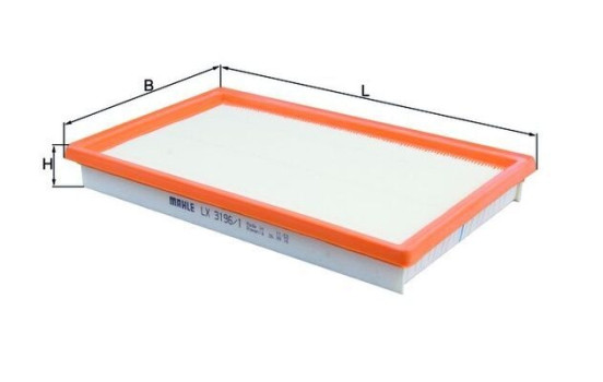 Luftfilter LX 3196/1 Mahle, bild 2