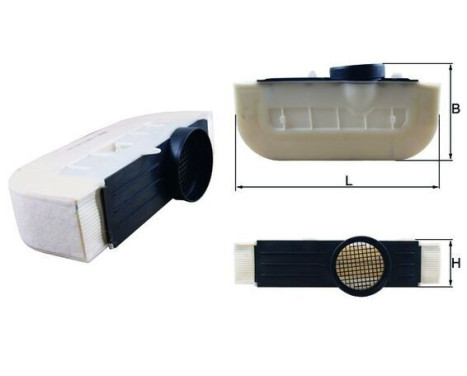 Luftfilter LX 3294/4 Mahle, bild 2