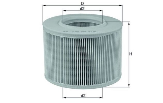 Luftfilter LX 330 Mahle, bild 2