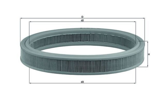 Luftfilter LX 332 Mahle, bild 2