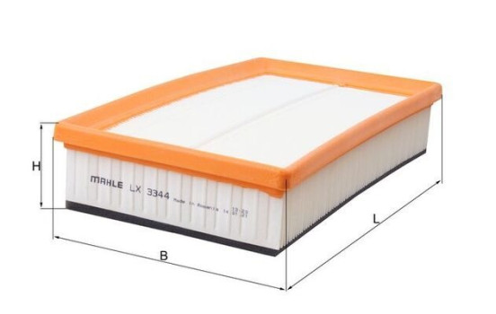 Luftfilter LX 3344 Mahle, bild 2