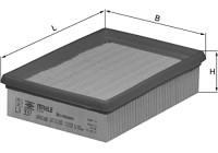 Luftfilter LX 337 Mahle