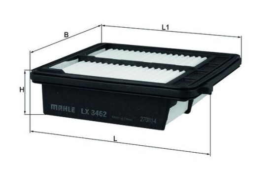 Luftfilter LX 3462 Mahle, bild 2