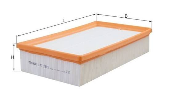 Luftfilter LX 3502 Mahle, bild 2