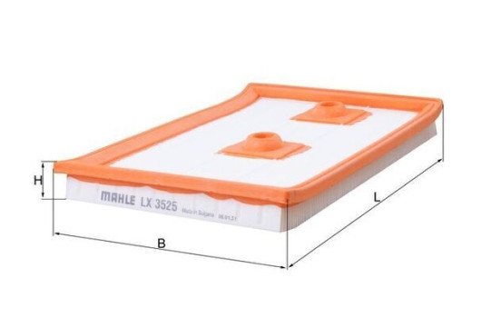 Luftfilter LX 3525 Mahle, bild 2