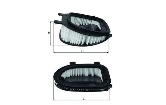 Luftfilter LX 3541 Mahle, bild 2