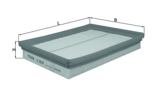 Luftfilter LX 3694 Mahle, bild 2