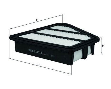 Luftfilter LX 3778 Mahle, bild 2