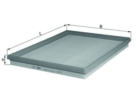 Luftfilter LX 390 Mahle, bild 2
