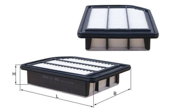 Luftfilter LX 3901 Mahle, bild 2