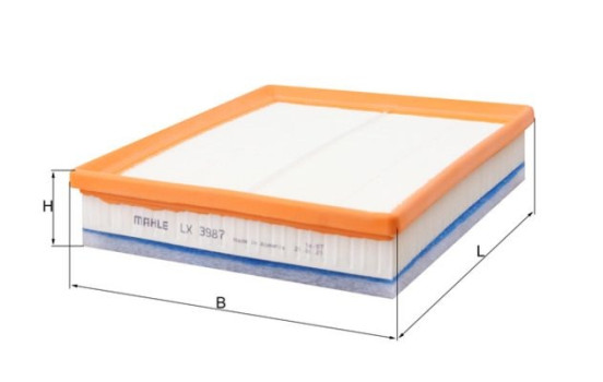 Luftfilter LX 3987 Mahle, bild 2