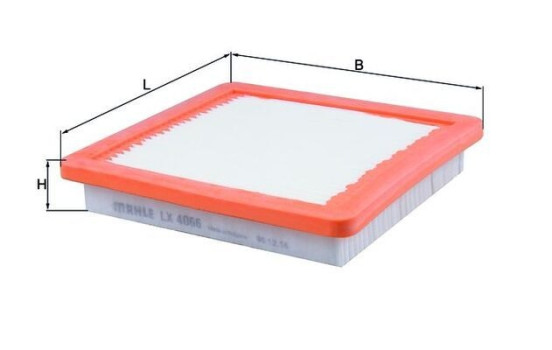 Luftfilter LX 4066 Mahle, bild 2