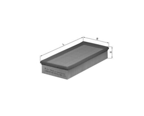 Luftfilter LX 408 Mahle, bild 3