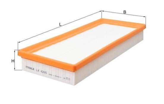 Luftfilter LX 4205 Mahle, bild 2