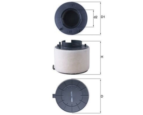 Luftfilter LX 4249 Mahle, bild 2