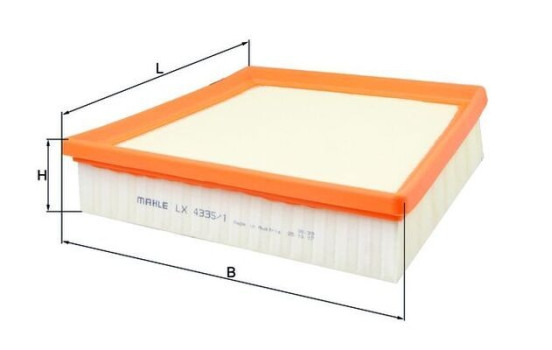Luftfilter LX 4335/1 Mahle, bild 2