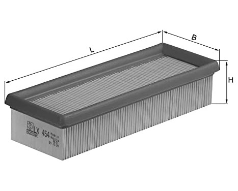 Luftfilter LX 454 Mahle