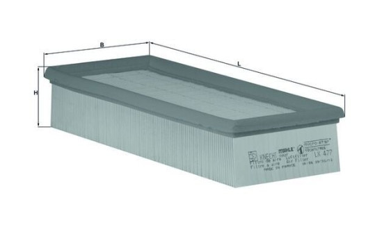 Luftfilter LX 477 Mahle, bild 3