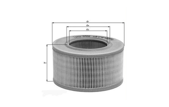 Luftfilter LX 486 Mahle, bild 2