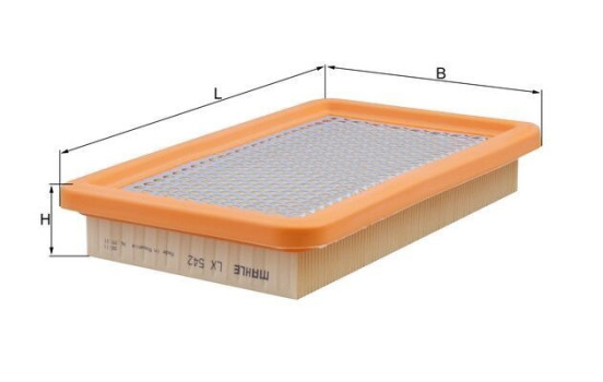 Luftfilter LX 542 Mahle, bild 3