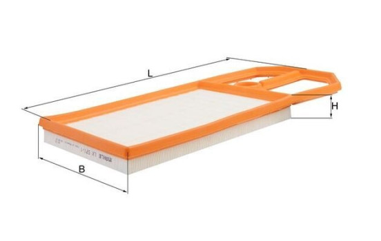 Luftfilter LX 571/1 Mahle, bild 3