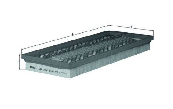 Luftfilter LX 592 Mahle, bild 3