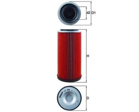Luftfilter LX 608 Mahle, bild 2