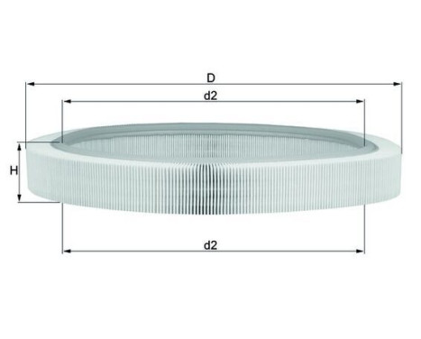 Luftfilter LX 61 Mahle, bild 3