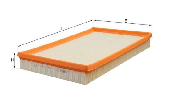 Luftfilter LX 613 Mahle, bild 2