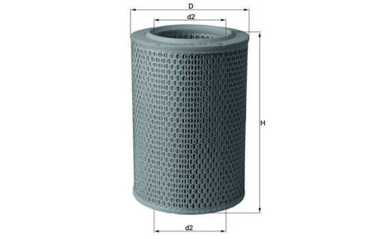 Luftfilter LX 620 Mahle, bild 2