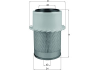Luftfilter LX 648 Mahle