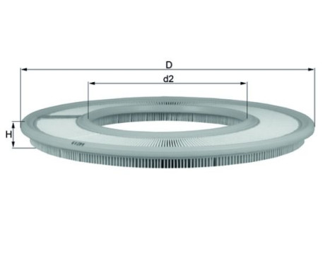 Luftfilter LX 66 Mahle, bild 2