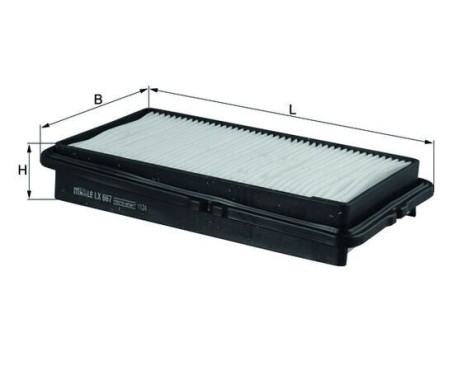 Luftfilter LX 667 Mahle, bild 3