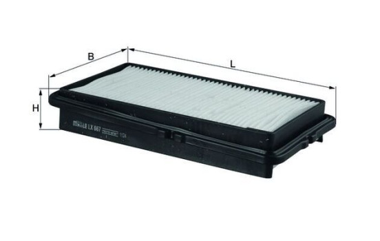 Luftfilter LX 667 Mahle, bild 3