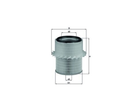 Luftfilter LX 673 Mahle, bild 2