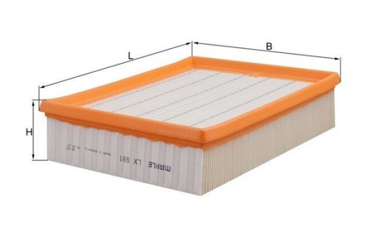 Luftfilter LX 691 Mahle, bild 4