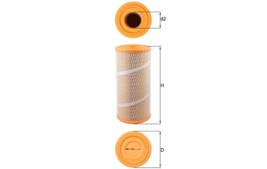 Luftfilter LX 7060 Mahle, bild 2