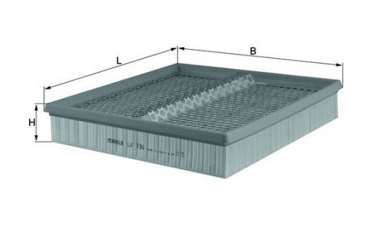 Luftfilter LX 736 Mahle, bild 3